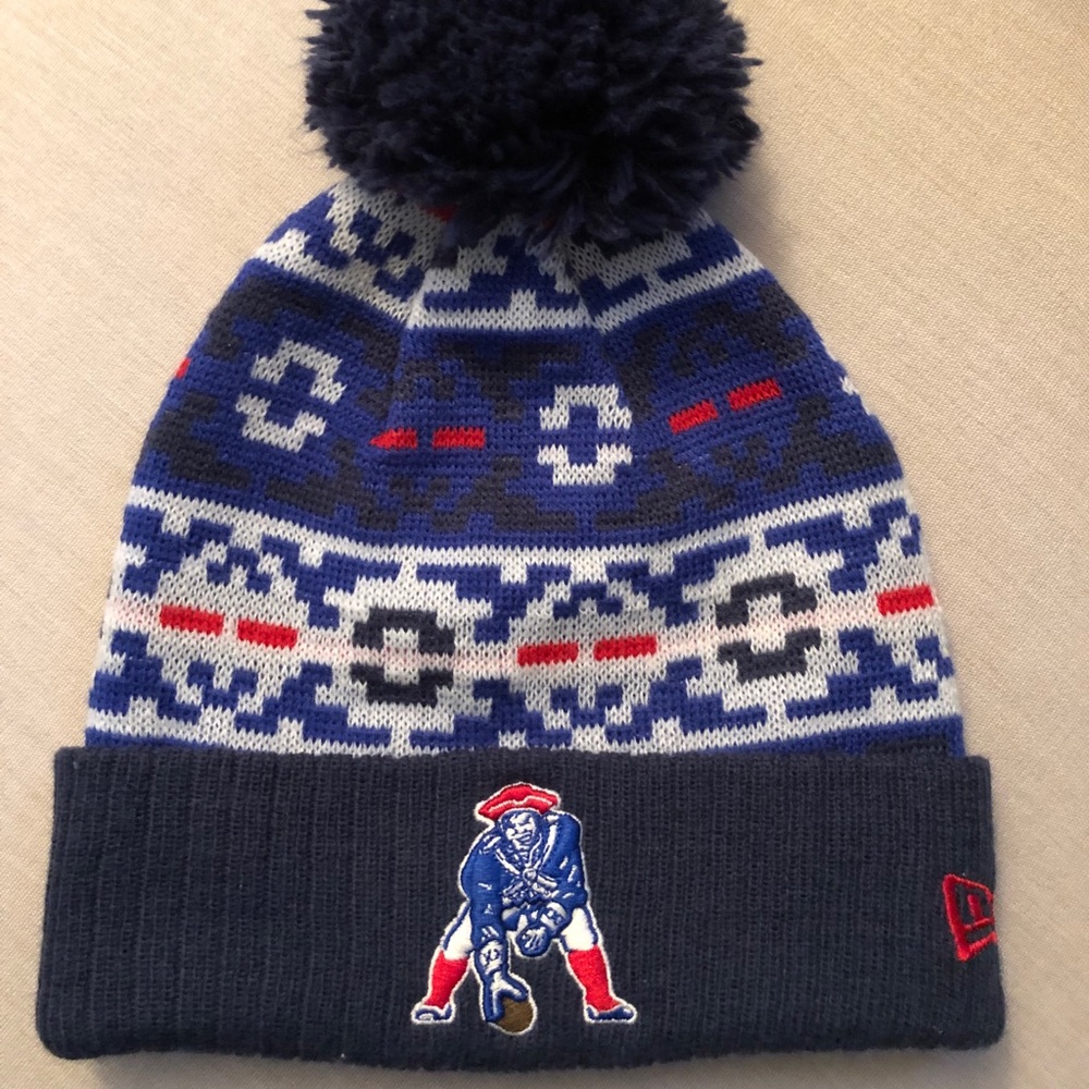 Patriots Pom Beanie